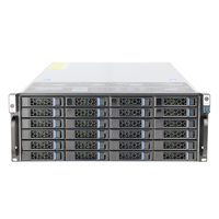 Boîtier de serveur NAS de stockage personnalisé 4u 24 baies, boîtier de serveur SATA SAS à échange à chaud avec plan arrière Mini SAS HD 12 Go/s