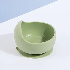 Conjunto de utensílios de mesa para mamadeira de bebês, tigela de silicone para alimentação de bebês, conjunto sem BPA - Product Image 4