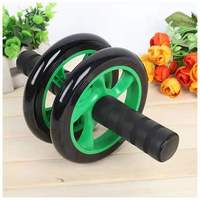 Rouleau abdominal pliable silencieux à double roue robuste OEM pour entraînement de base et abdominaux à domicile, idéal pour la remise en forme et le fitness