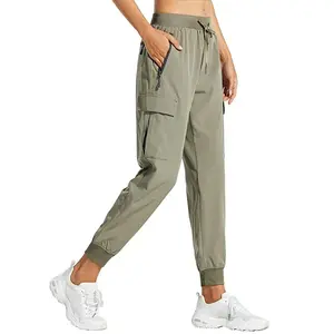 Women's Cargo Joggers Lightweight Quick Dry Hiking Pants Athletic Workout Lounge Casual Cargo Pants