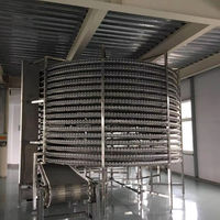 Hoge Efficiëntie Spirale Snelvriezer IQF Spirale Vriesapparatuur voor Voedselverwerkingsbedrijven