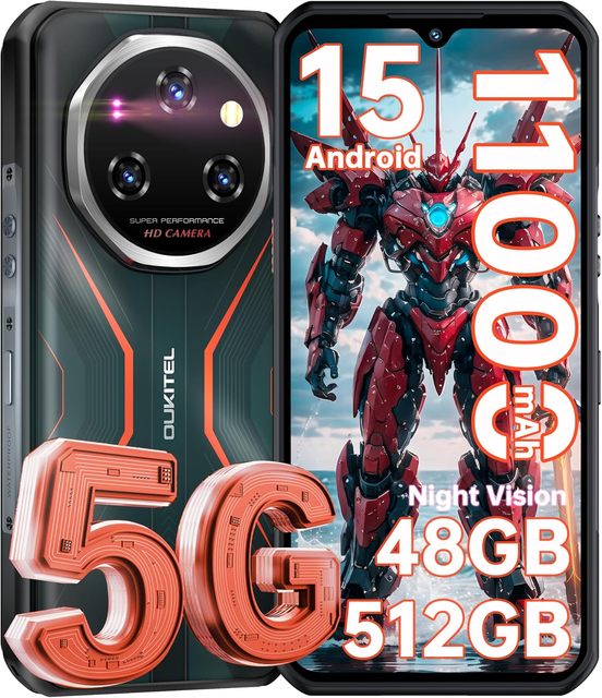 Brand New Original Oukitel Wp55 Pro Rugged Phone 6.6" 16gb 512gb 32mp+108mp Camera 11000mah Nfc Global Version Rugged Cellphones
