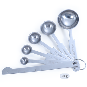 Juego de Cucharas Medidoras Personalizadas de Acero Inoxidable de 0.5ml, 1.25ml, 2.5ml, 5ml y 15ml, Cucharas de Cocina y Cucharillas para Cocinar y Hornear - Product Image 6