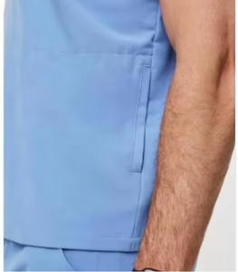 Uniforme Médico de Tela Cómodo para Hombre Color Azul Cielo con Logotipo Personalizado, Traje Sanitario para Uso Hospitalario, Talla 3XL - Product Image 6