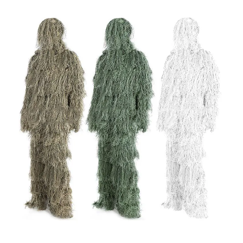 SIVI açık dağ dişli Camo avcılık askeri kamuflaj ceket pantolon taktik Ghillie Suit