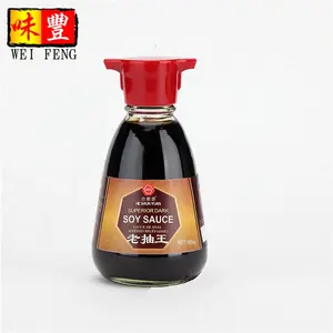 China Soy Sauce Foodstuff Factory Chinese Traditional Seasonings Wholesale Condiment Halal China Dark Soy Sauce