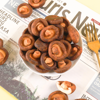 Champignons séchés entiers pour barbecue shiitake épicé à frire sous vide champignons shiitake enrobés de chocolat