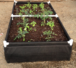 Plantador de cama de cultivo tejido rectangular, camas de jardín elevadas impermeables con tubería de <span class=keywords><strong>PVC</strong></span> y red de enrejado - Product Image 1