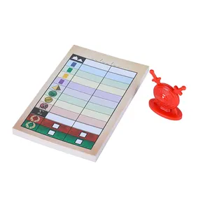 Conjunto de jogos de tabuleiro para crianças, conjunto de jogos de tabuleiro personalizado com estampa de jogo de tabuleiro redondo para crianças
