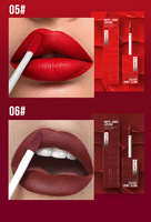 MLSMILE Ensemble de 6 rouges à lèvres liquides mats longue tenue, imperméables, anti-transfert, haute pigmentation, kit de gloss à lèvres nude et rouge