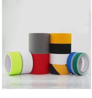 Ruban d'avertissement antidérapant en acrylique mat, autocollants de marquage au sol à rayures zébrées noires et jaunes, auto-adhésifs, simple face
