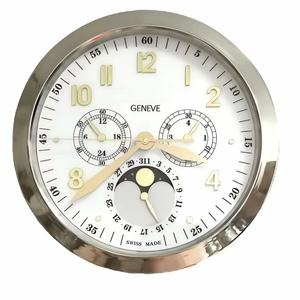<span class=keywords><strong>Horloge</strong></span> murale ronde en métal de luxe de 16 pouces, avec lumière nocturne, <span class=keywords><strong>horloge</strong></span> murale lumineuse 3D personnalisée, horloges murales Wanduhr Horloges Murales - Product Image 3