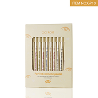 GIGI ROSE GP10 Maquillage Marque Privée 12 COULEURS Fard à Paupières Mat Imperméable Eyeliner Effet Silkworm Cosmétiques Vente en Gros Usine