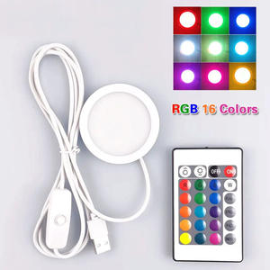 DC에 대한 DC 5V RGB <span class=keywords><strong>LED</strong></span> 퍽 3D 프린터 라이트 둥근 램프 키트 <span class=keywords><strong>Led</strong></span> 001 캐비닛 디스플레이 선반 카운터 조명 <span class=keywords><strong>DIY</strong></span> 조명 부품 - Product Image 3