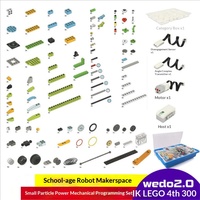 Robot de programmation Wedo 2.0 à blocs de construction, compatible avec les pièces éducatives, alimenté par piles, en plastique – Vente Flash