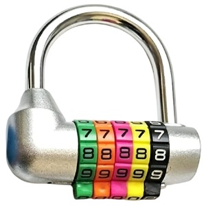 <span class=keywords><strong>Candado</strong></span> de Combinación en U con Carcasa de Aleación de Zinc Duradera, 5 Dígitos, <span class=keywords><strong>Candado</strong></span> de Seguridad al por Mayor para Maletas, Fábricas, Portones, Bicicletas y Cestas - Product Image 2