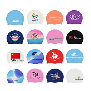 Bonnets de bain personnalisés en silicone couleur unie pour adultes aux cheveux longs, personnalisation du logo, commandes en petites séries acceptées, usine du Zhejiang - Product Image 2