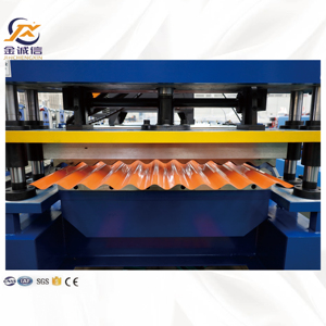 고속 금속 골판 철판 지붕 패널 롤 성형 기계 골판 타일 제조 기계 - Product Image 2