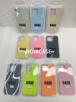 Coque de téléphone rigide hybride TPU + PC-Intérieur doublé, sensation de douceur soyeuse, couleur unie, design mignon, pour filles, protection, pour Iphone