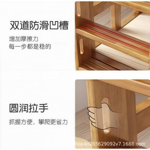 เตียงสองชั้นไม้จริงสำหรับหอพัก เด็กและผู้ใหญ่ เฟอร์นิเจอร์ห้องนอน - Product Image 5