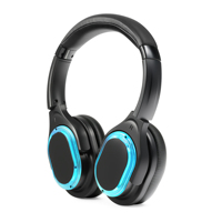 Casque de disco silencieux LED amélioré INDA RF998B, personnalisé, super confortable, avec grandes oreillettes pour conférences et soirées silencieuses