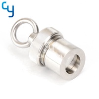 Tapón Sanitario de Acero Inoxidable + Boquilla Dorada + Tuerca para Electrodo de pH, BO, Boquilla de Sonda para Tanque de Fermentación
