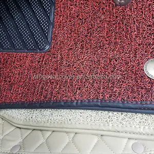 WING Full Set semua cuaca Anti Slip karpet mobil lapisan ganda karpet mobil tahan air PVC kulit tikar mobil untuk Toyota tacoma