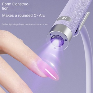 Lampe à ongles en Gel portable de luxe Pu forte puissance 800MAH stockage en gros batterie Ai capteur Uv Led lampe à ongles avec support - Product Image 3