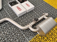Silencieux d'échappement universel, en acier inoxydable, avec vannes, pour Dodge Challenger 3.6, MY 2015