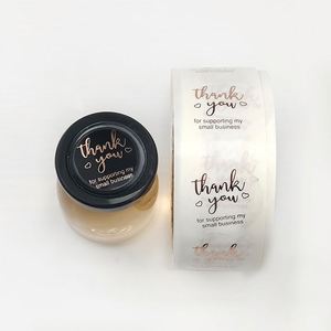 Impresión de Logotipo Personalizado, Etiquetas Adhesivas Brillantes de 1.5 Pulgadas (38 mm), Resistentes al Agua, de Grado Alimenticio, para Envíos, Etiquetas de Agradecimiento, Dulces, Pizza - Product Image 1