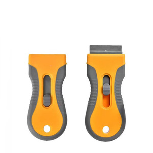 <b>Cleaning</b> Tool for Removing Labels Stickers Decals Paint Window Glass <b>Scraper</b> Tool Retractable Plastic Razor Blade <b>Scraper</b> - Product Image 5