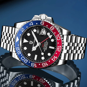 Montres pour hommes avec lunette rotative de 40 mm, montre mécanique, verre saphir, marque haut de gamme, étanche 100 m, montre pour hommes d'affaires - Product Image 5