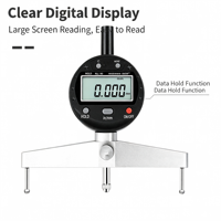Shance Digital Radius Gauge 70-980mm Electronic Diameter Measuring Instrument for Inner/Outer Arc & Sphere R Measurement ±0.01mm