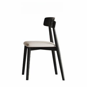 Modern Minimalist Solid Wood Upholstered <b>Dining</b> <b>Chair</b> For <b>Dining</b> Room Adult Use - Product Image 2