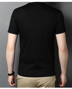T-shirt personalizzate con <span class=keywords><strong>scollo</strong></span> a <span class=keywords><strong>V</strong></span> ad asciugatura rapida di alta qualità Unisex per Pima cotone stampato in bianco Logo da uomo lavorato a maglia <span class=keywords><strong>bianca</strong></span> fornitore di t-shirt - Product Image 4
