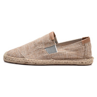 En stock, logo personnalisé, espadrilles en toile de chanvre de haute qualité, décontractées, confortables, respirantes, unisexes, bon marché, pour l'été