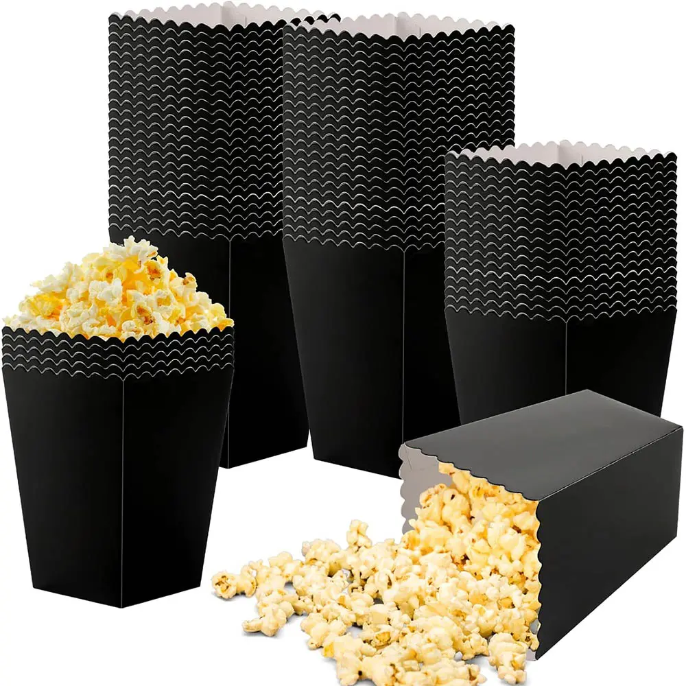 biologisch abbaubare Schachtel Popcorn personalisiert Großhandel Druck Erwachsene Popcorn-Schachtel hochwertiges Design Popcorn-Schachteln