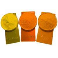Peinture en poudre thermodurcissable polyester jaune vif orangé, peinture métallique RAL personnalisée pour bateaux, meubles et appareils électroménagers