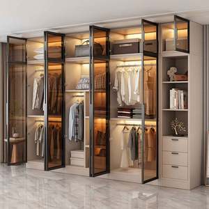 Fabrication en gros d'armoires en bois avec beaucoup d'espace de rangement, armoires en bois, armoires sur mesure, ensemble de chambre à coucher - Product Image 5