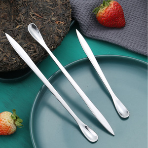 ชุดเครื่องมือสำหรับชาผู่เอ๋อร์ 304 SS, มีด/ช้อน/เข็มชาแบบรวมในหนึ่งเดียว, ด้ามจับยาว 2-in-1 สำหรับหยิบชา, อุปกรณ์เสริมสำหรับพิธีชงชา - Product Image 2