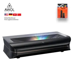 Awol Visie 3000 Lumen Cinema Videoprojector Android 9.0 Hd 4K Home Theater Ust Laser Tv Projector Ultra Korte Worp