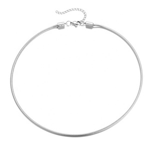 Yiwu Aceon in acciaio inossidabile catena con ciondolo per Sider da 3mm catena tonda con serpente collana con tappo di chiusura a vite laterale - Product Image 1