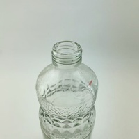Bouteille de sirop en verre transparent Linlang Shanghai personnalisée de 800 ml avec bouchon à vis et impression sérigraphique pour sirop contre la toux à usage pharmaceutique