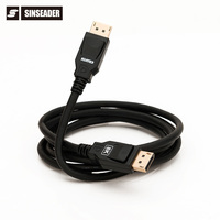 Vente chaude jusqu'à 32.4Gbps Bande passante Haute Qualité Displayport 1.4V Mâle à Mâle Câble pour Ordinateur PS3