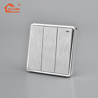 Interrupteur électrique KLASS Hot British standard 13A, interrupteur universel avec double prise USB murale, interrupteur mural finition or brossé CE