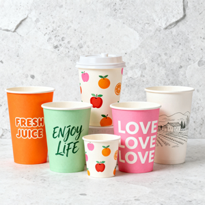 Vasos de Papel Impresos Personalizados para Bebidas de Café, Vasos de Papel Desechables de Grado Alimenticio, Resistentes al Calor y a Fugas - Product Image 6