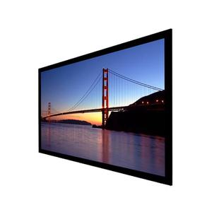 Buen precio <span class=keywords><strong>TELON</strong></span> gran oferta 100 120 pulgadas marco 16:9 pantalla de proyección de cine en casa pantalla de cine Anti luz Pantalla de proyector ALR - Product Image 1
