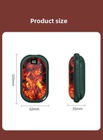 Chauffe-mains électronique en plastique personnalisé avec logo, best-seller, batterie externe 3600mAh, chauffage USB pour voiture/camping-car/chambre et utilisation en extérieur