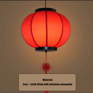 Hot COURTYARD tùy chỉnh quảng cáo in ấn Trung Quốc da cừu đèn lồng Đèn chùm cổ ngoài trời năm mới lễ hội đèn lồng đỏ - Product Image 3