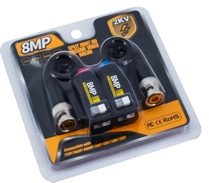 ตัวส่งสัญญาณวิดีโอ 4K HD 8MP แบบ Balun สำหรับกล้องวงจรปิด ใช้สายโคแอกเชียลแบบคู่บิด พร้อมหัวต่อ Balun อุปกรณ์เสริมสำหรับการเฝ้าระวัง - Product Image 6